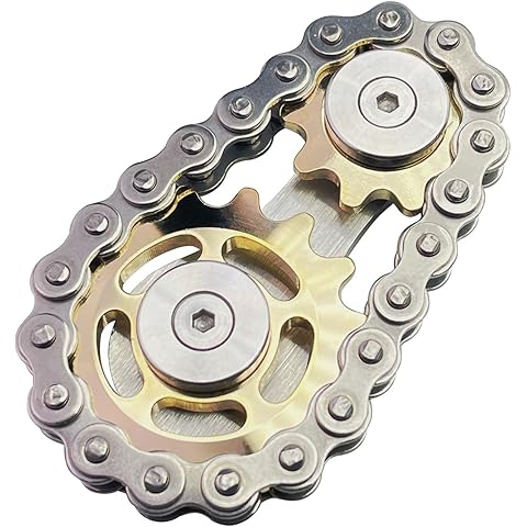 Metal Bike Chain Fidget Spinners Toys for Adults & Teens & Kids Stress Relief Sensory Items for Autism ADHD Anxiety
